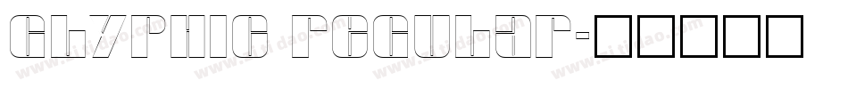 Glyphic Regular字体转换